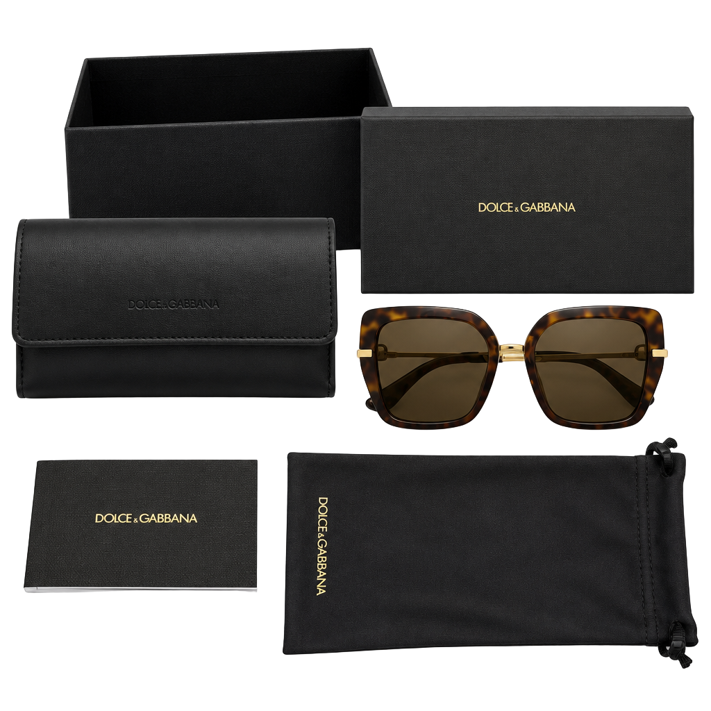 Dolce & Gabbana DG4474 53 Tortoise and gold Sunglasses 1