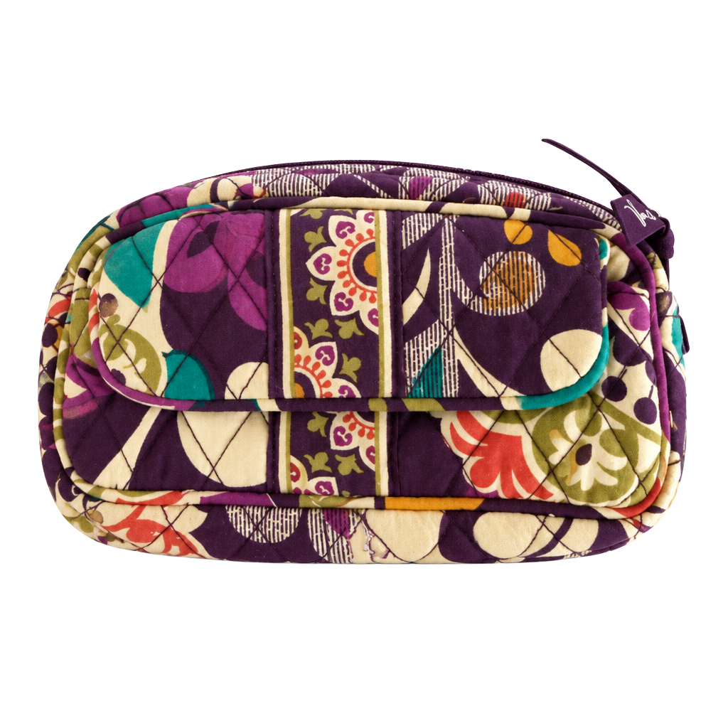 Vera Bradley Plum Crazy Floral Patchwork Wristlet Clutch - Purple Multi 1