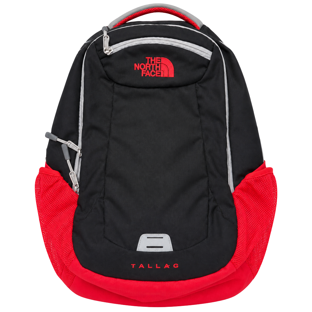 The North Face Tallac Backpack Black Red 1