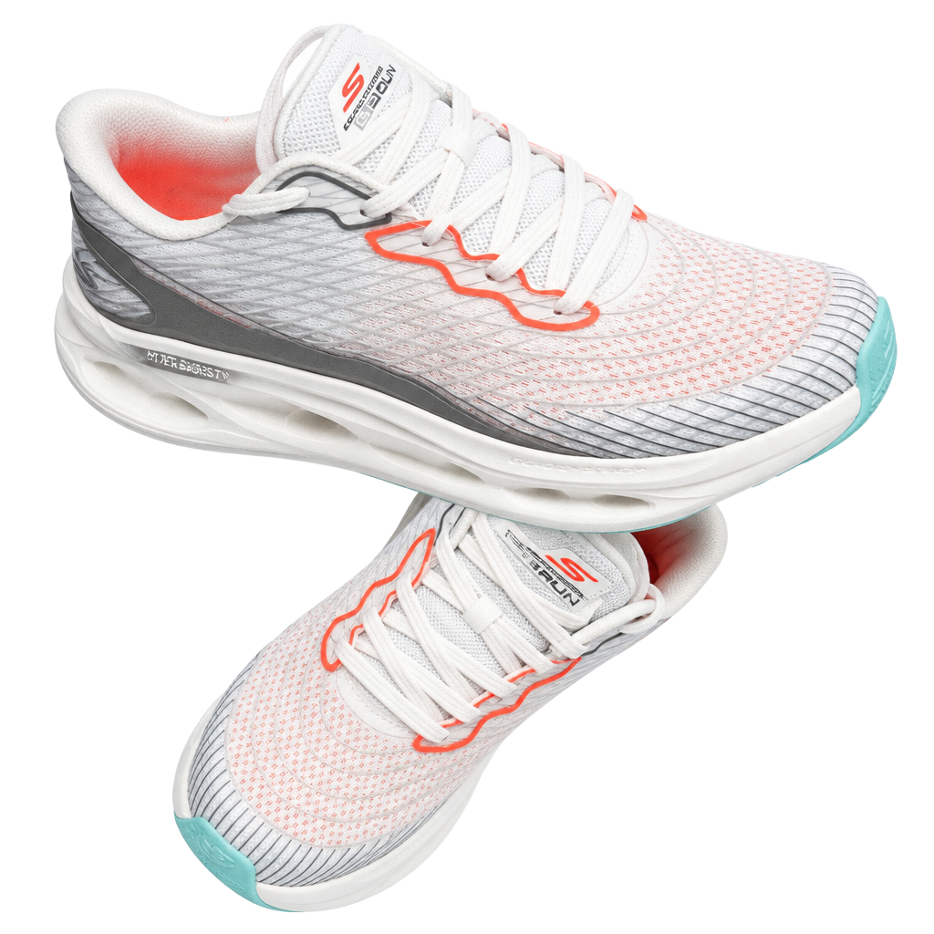 Skechers Max Cushioning Glide-Step Sapphire White Multi 1