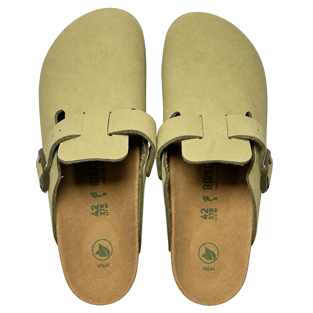 Birkenstock Boston Vegan Khaki Clog, US 11/ EU 42 1