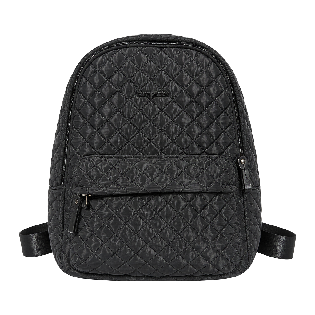 Cee Klein Quilted Nylon Backpack Black 1