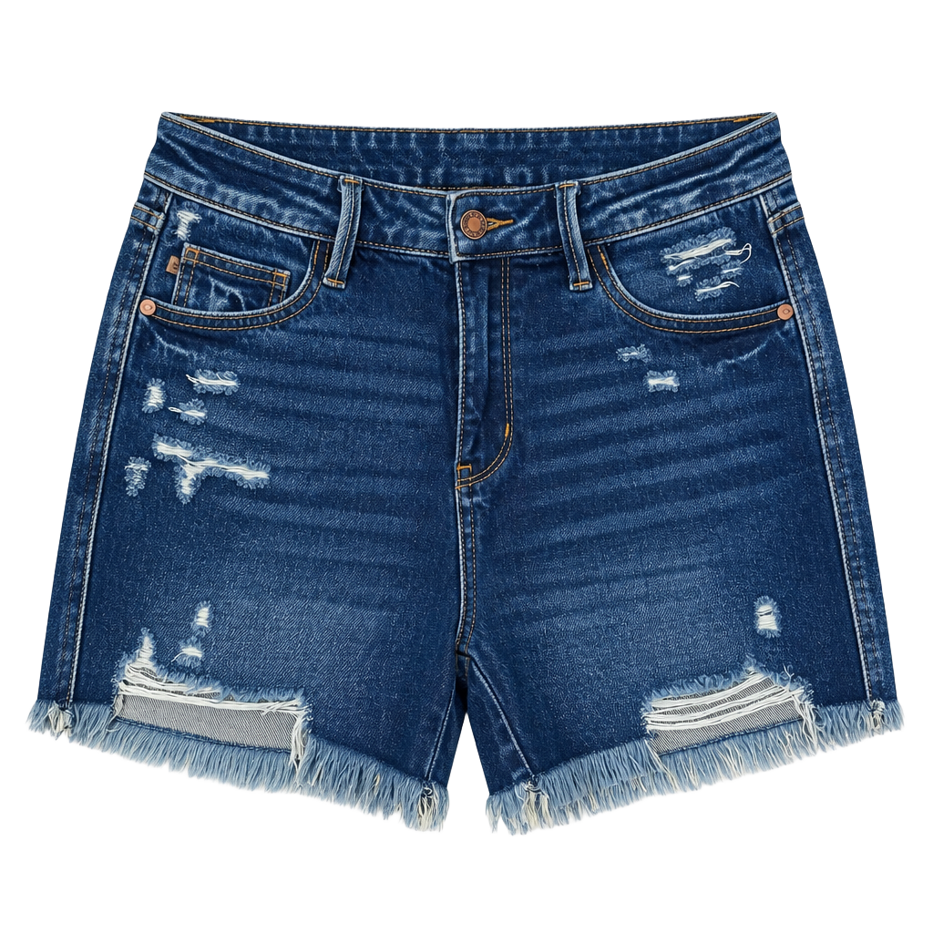 Judy Blue Size L Denim Jean Shorts 1