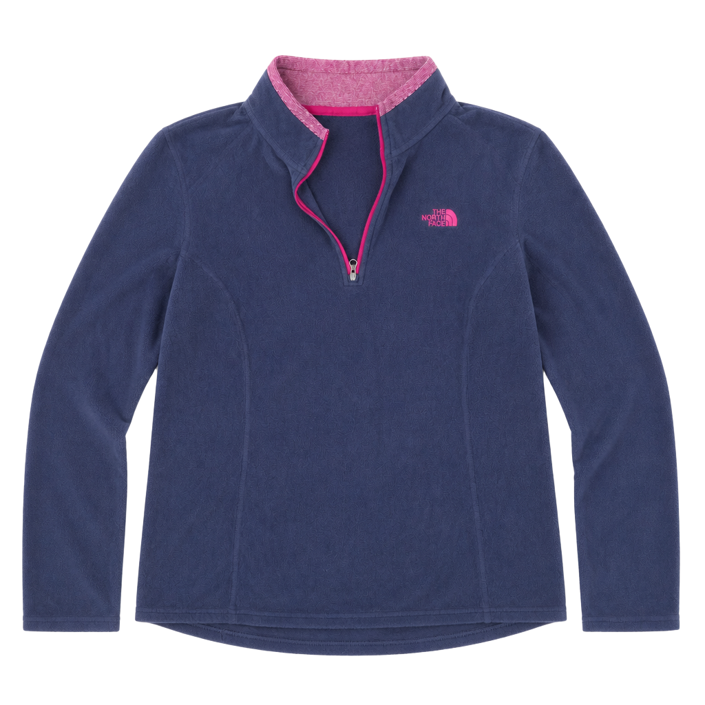 The North Face Women's TKA 100 1/4 Zip Fleece Pullover Purple Size Large 1
