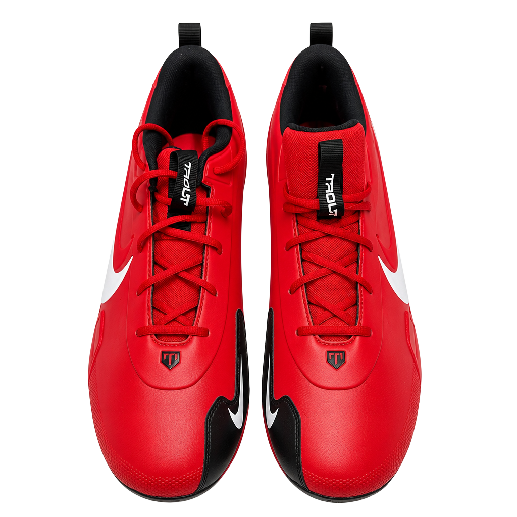 Nike Force Trout 9 Keystone Men's Baseball Cleats University Red White FB9728-600 1