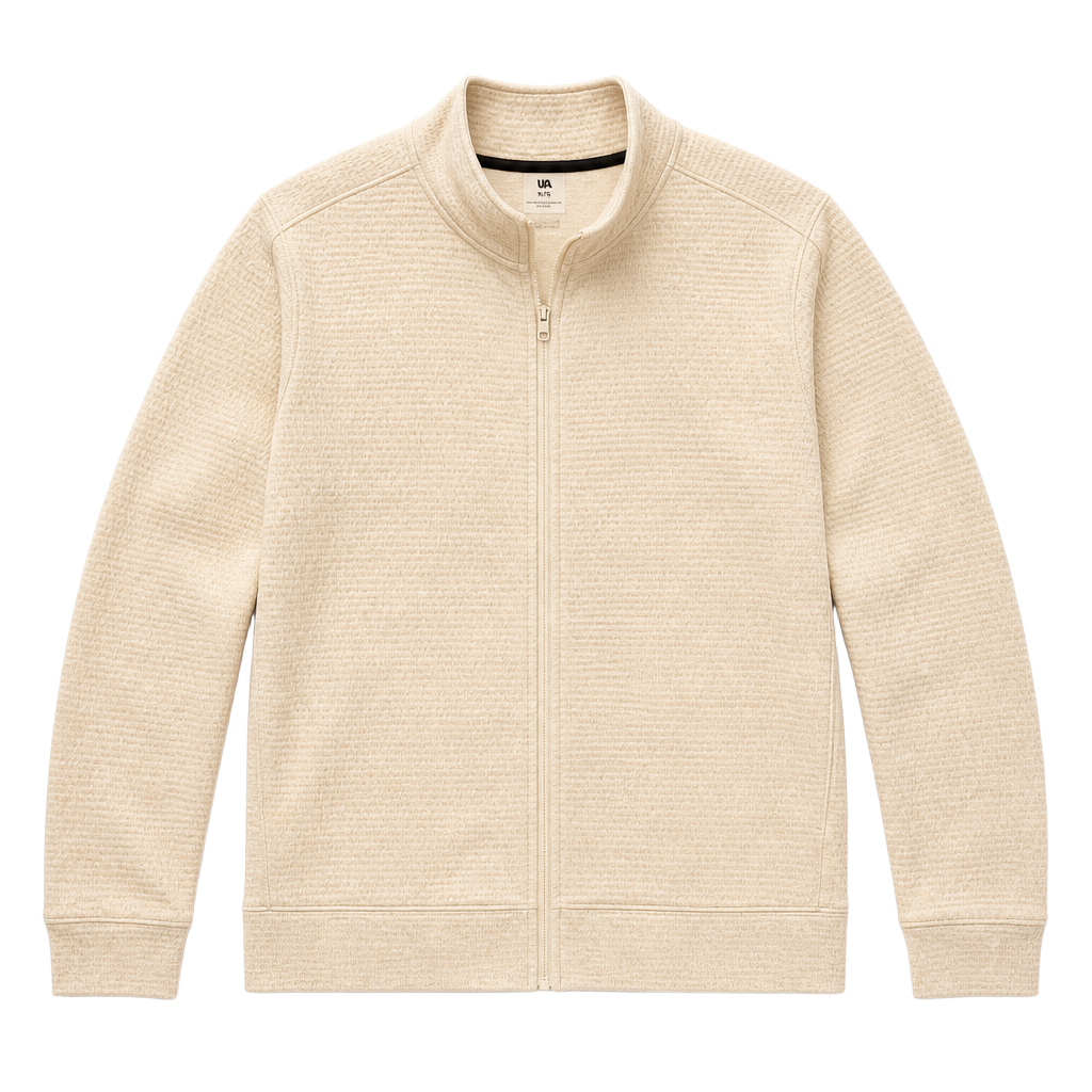 VRST Recharge Lunar Full Zip Jacket Light Sand Heather XXL 1