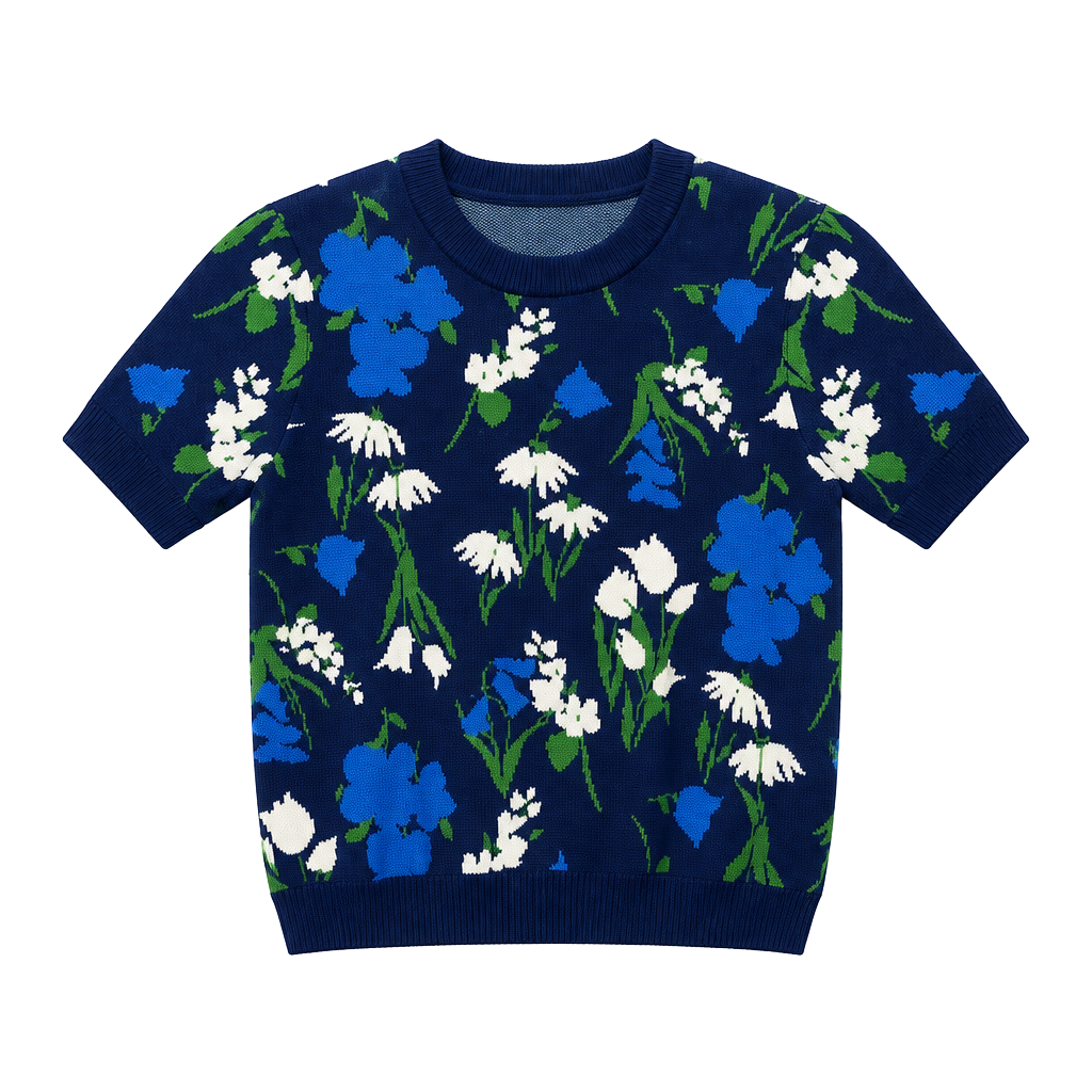 Kate Spade New York x Target Mixed Floral Short Sleeve Sweater 1