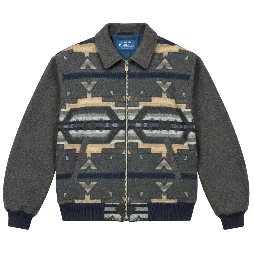 Made in USA Pendleton Wool Jacket Aztec Southwestern Western Wear 1