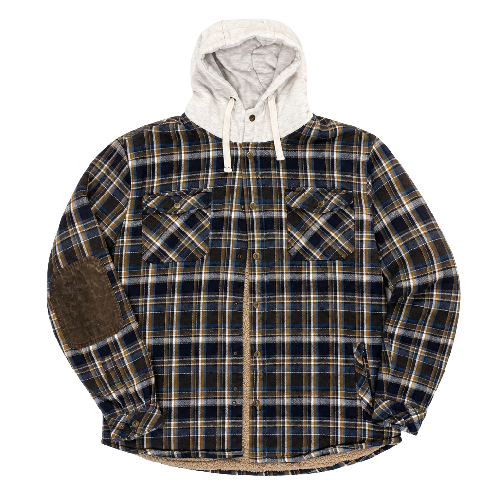 Legendary Whitetails Camp Night Hooded Flannel Size 2XL Plaid Sherpa Lined 1
