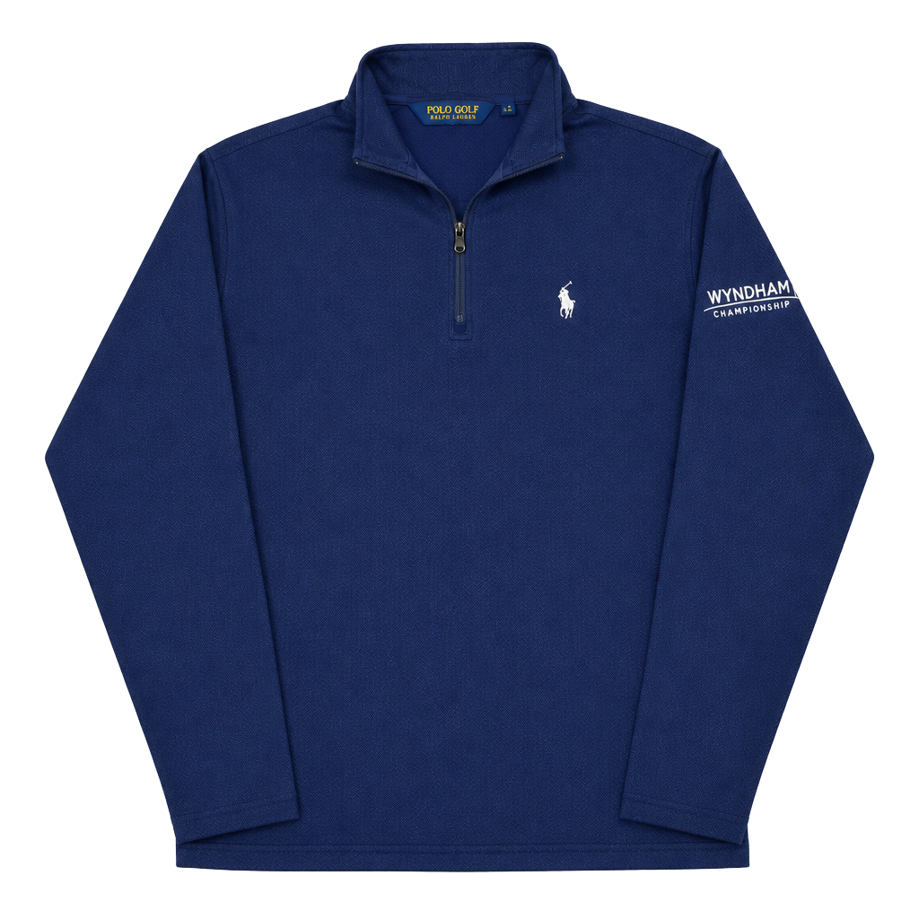 Polo Golf Ralph Lauren 1/2-Zip Pullover Size L Navy Wyndham Championship 1