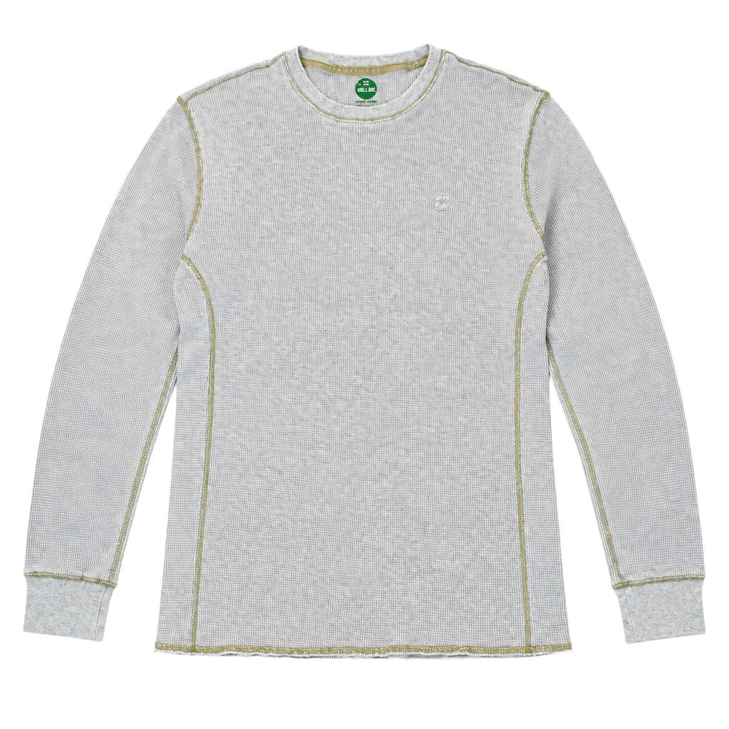 Timberland Thermal Long Sleeve Shirt Size M Off White Cotton 1