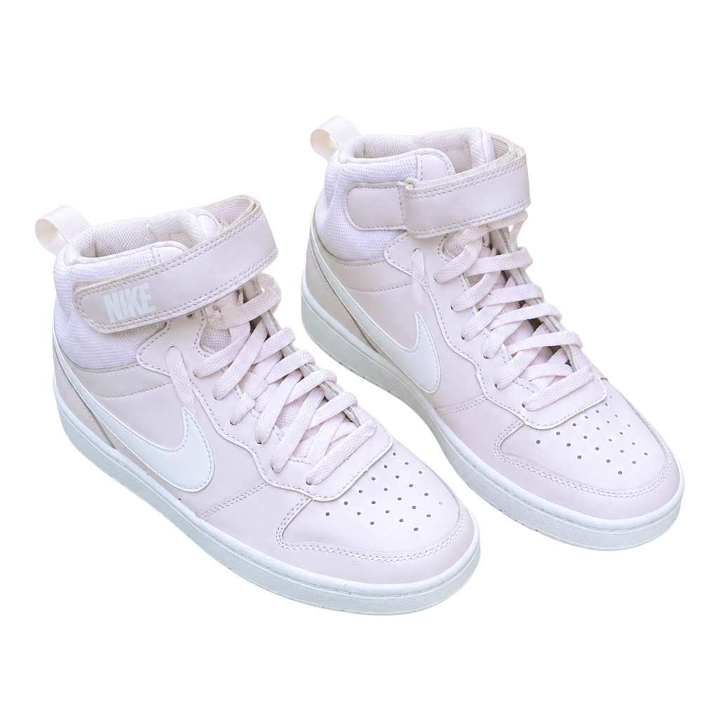 Nike Court Borough Mid 2 GS 'Pearl Pink' Basketball Sneakers (CD7782-601) 1