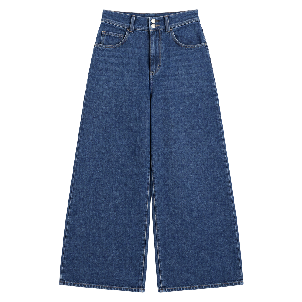 Poetry Wide Leg Jeans Size 30 Blue Cotton High Rise Denim Pants 1