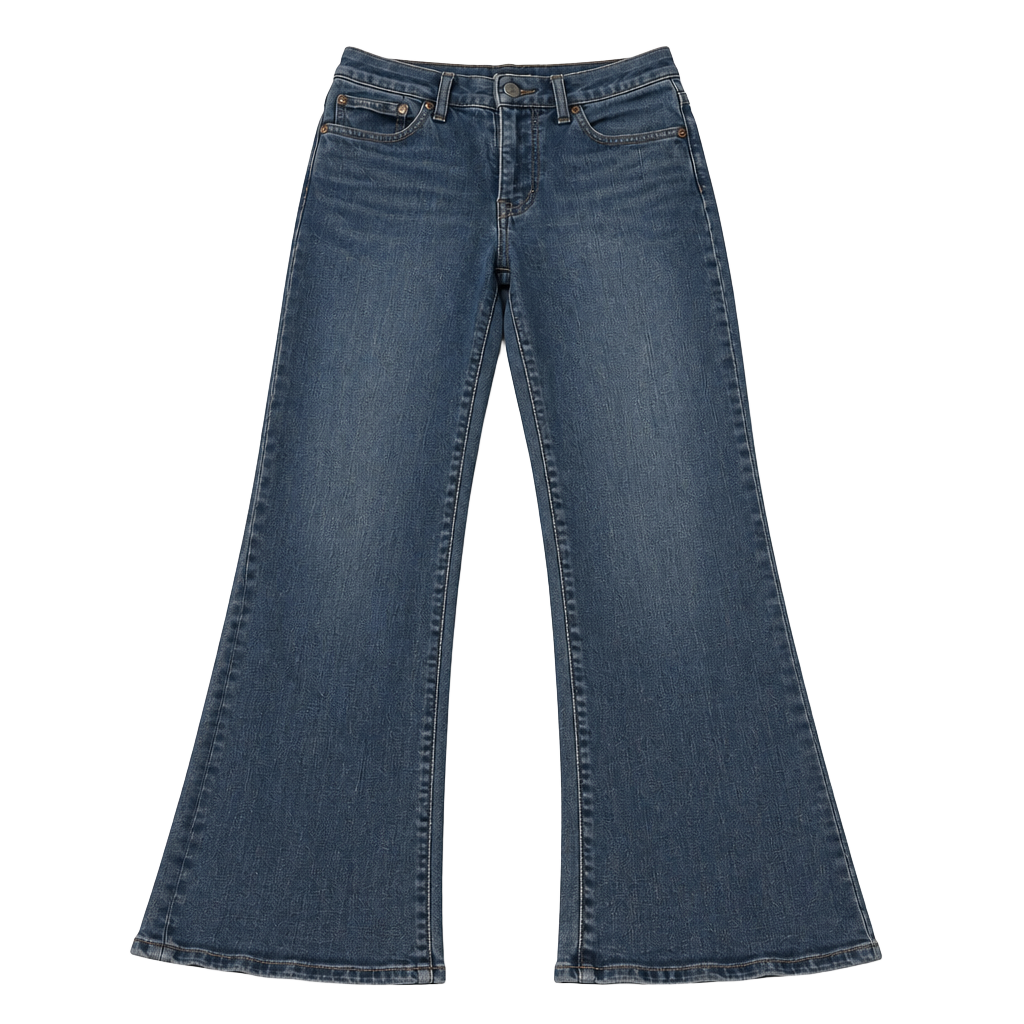 Madewell Women’s Dark Wash Bootcut Blue Denim Jeans Mid-Rise 5-Pocket 1