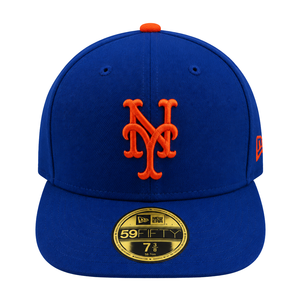 New Era New York Mets Low Profile 59FIFTY Fitted Hat Size 7 3/8 1