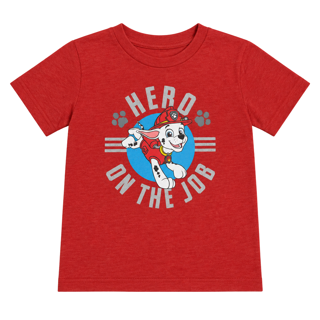 Paw Patrol Marshall Hero On The Job T-Shirt Size 4T Red 1