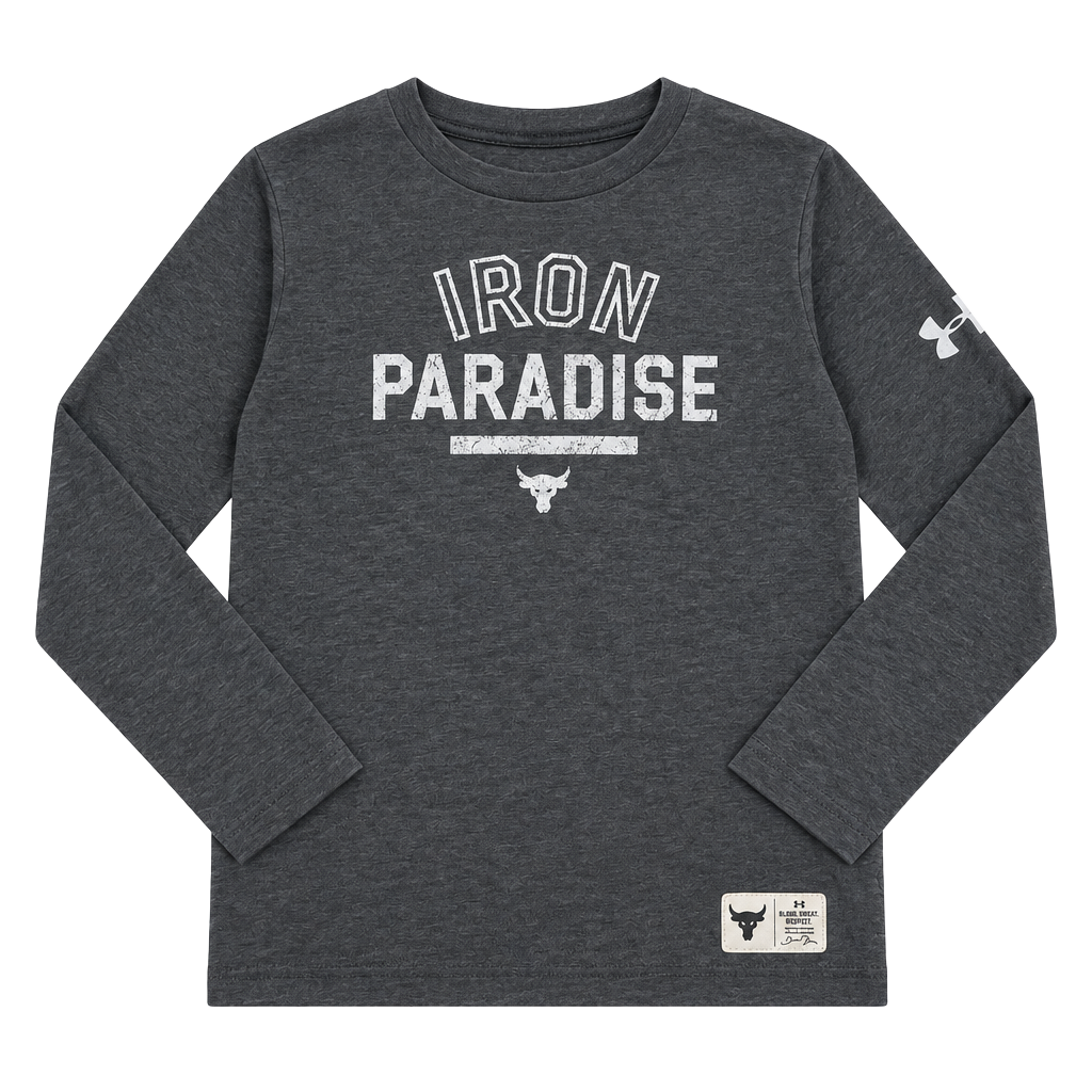 Under Armour Project Rock Long Sleeve Shirt YSM Gray 1