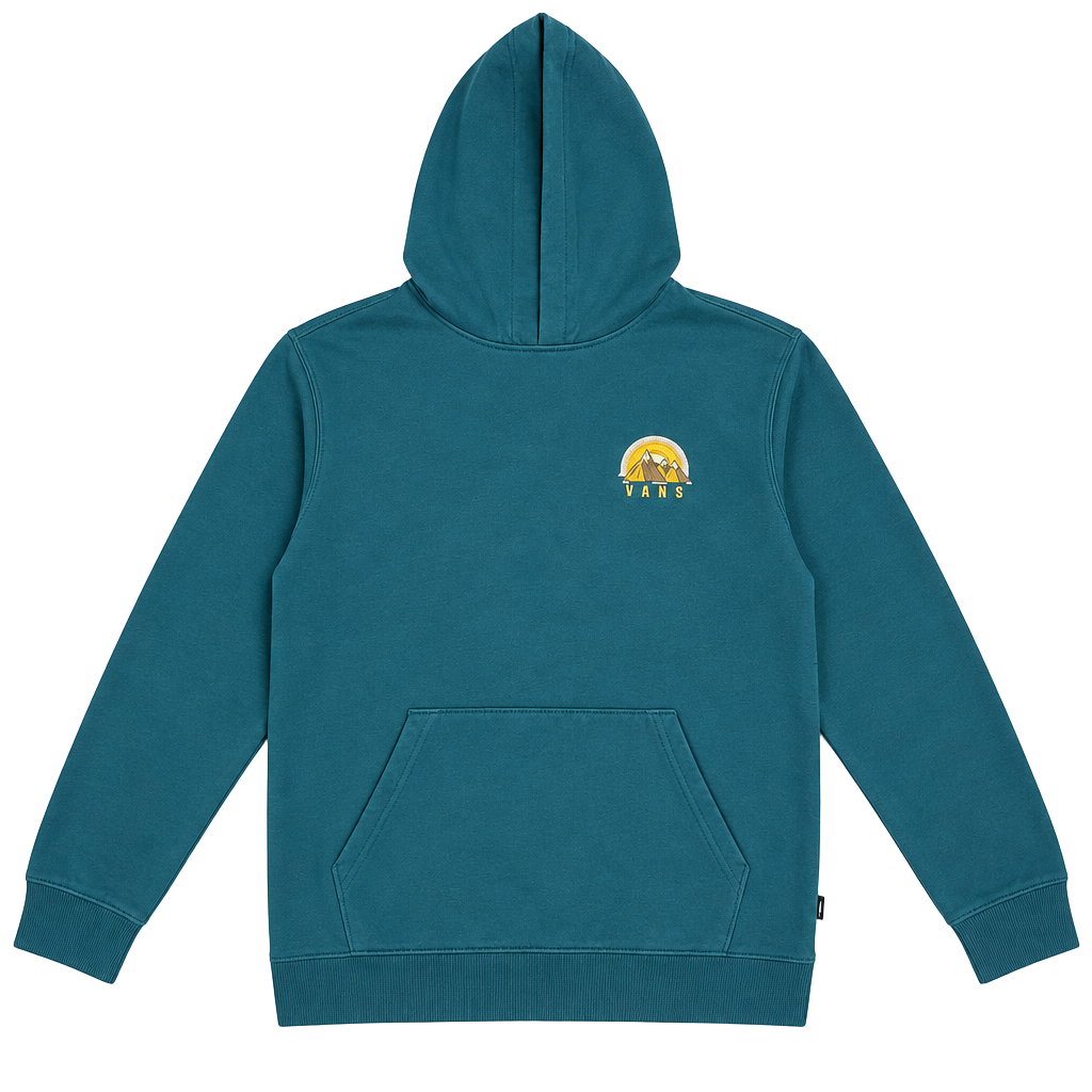 Vans Mountain Graphic Hoodie Boys X-Large Teal 1