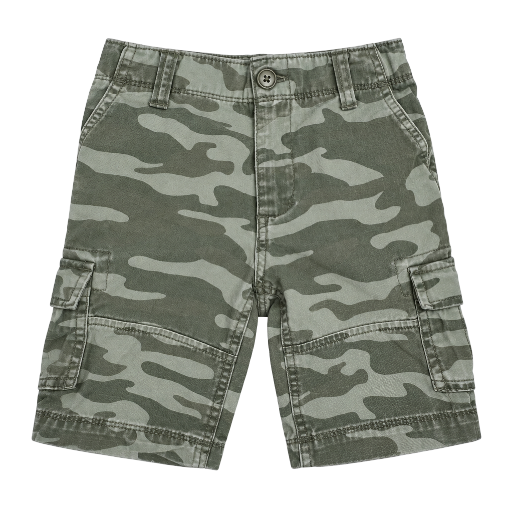 Carter's Camo Cargo Shorts Size 5 Green Military Print 1