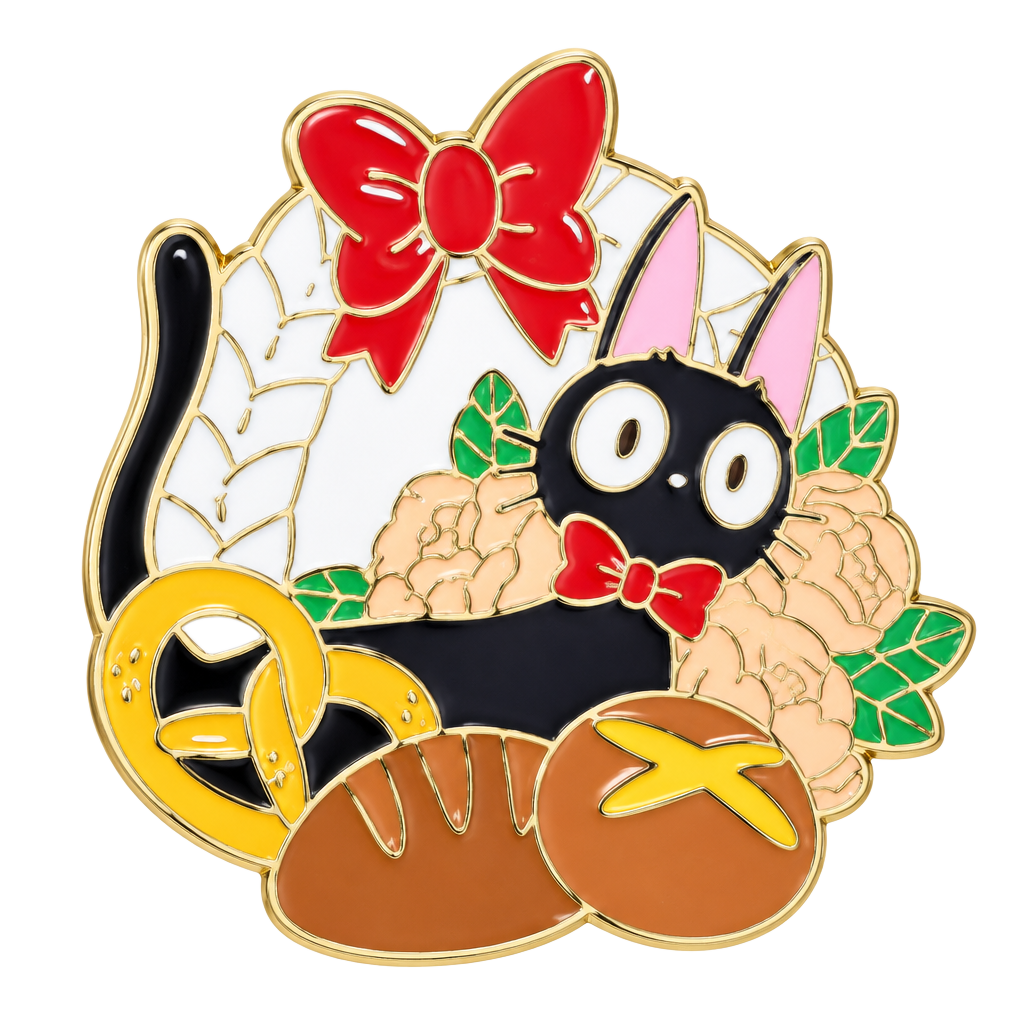 Studio Ghibli Kiki's Delivery Service Jiji Cat Enamel Pin 1
