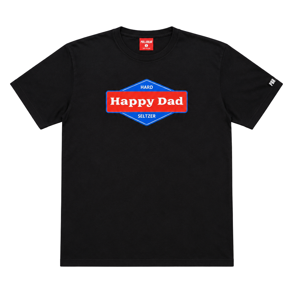 2020 Full Send Happy Dad T-Shirt Size L Black 1