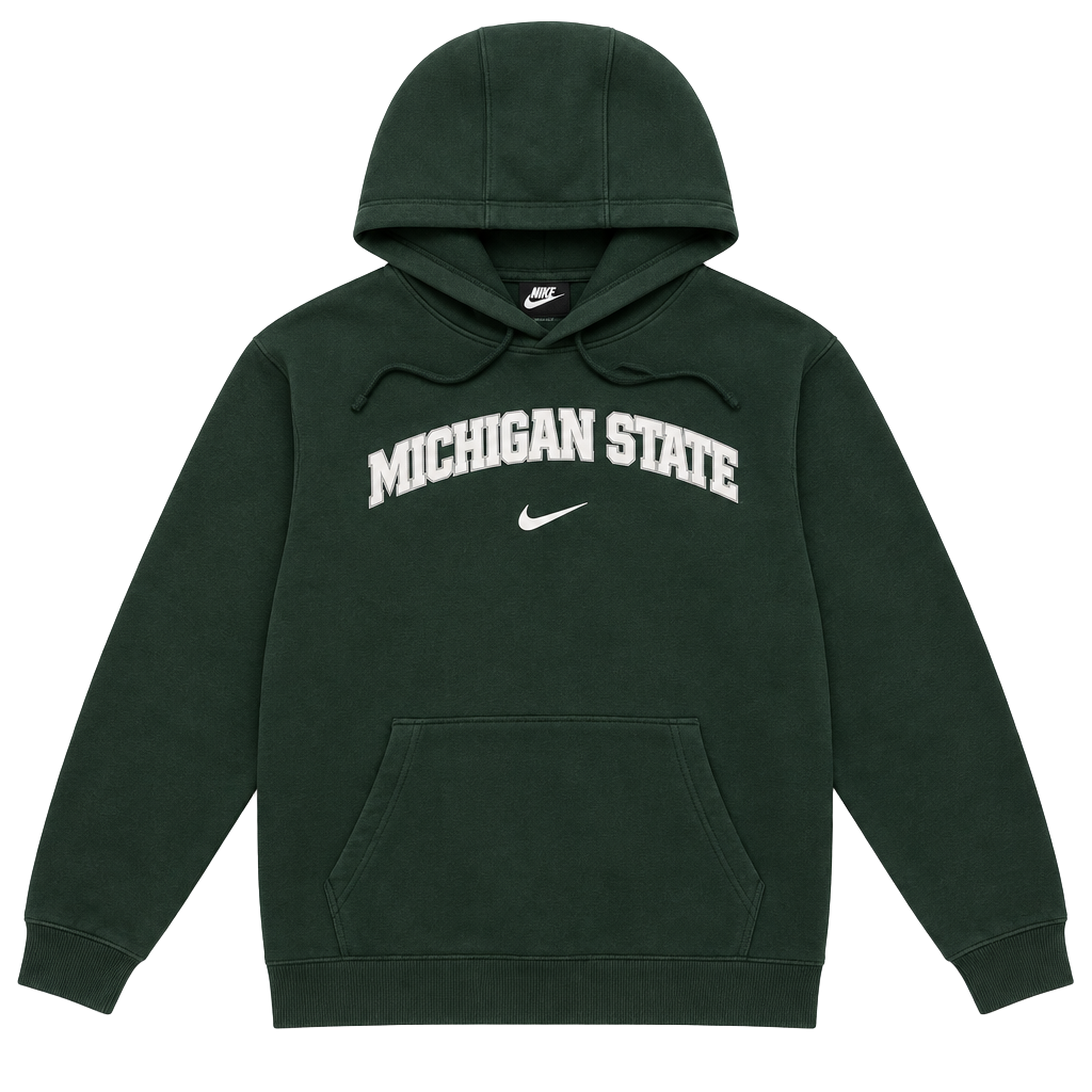 Nike Center Swoosh Michigan State Spartans Hoodie. 1