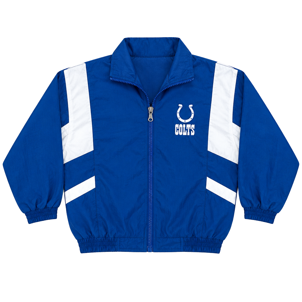 Vintage Kids Colts Blue windbreaker Jacket 1