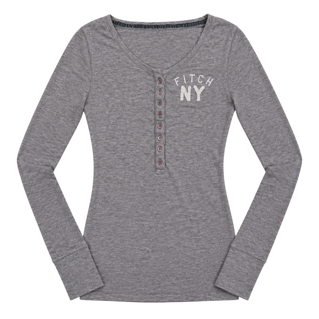 Abercrombie & Fitch Rare Y2K Henley 1