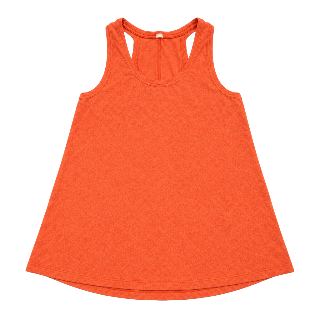Lululemon Racerback Tank Top Orange Mesh Athletic Workout 1