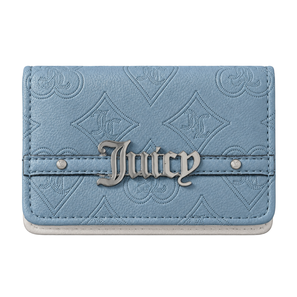 Juicy Couture Monogram Blue Wallet 1