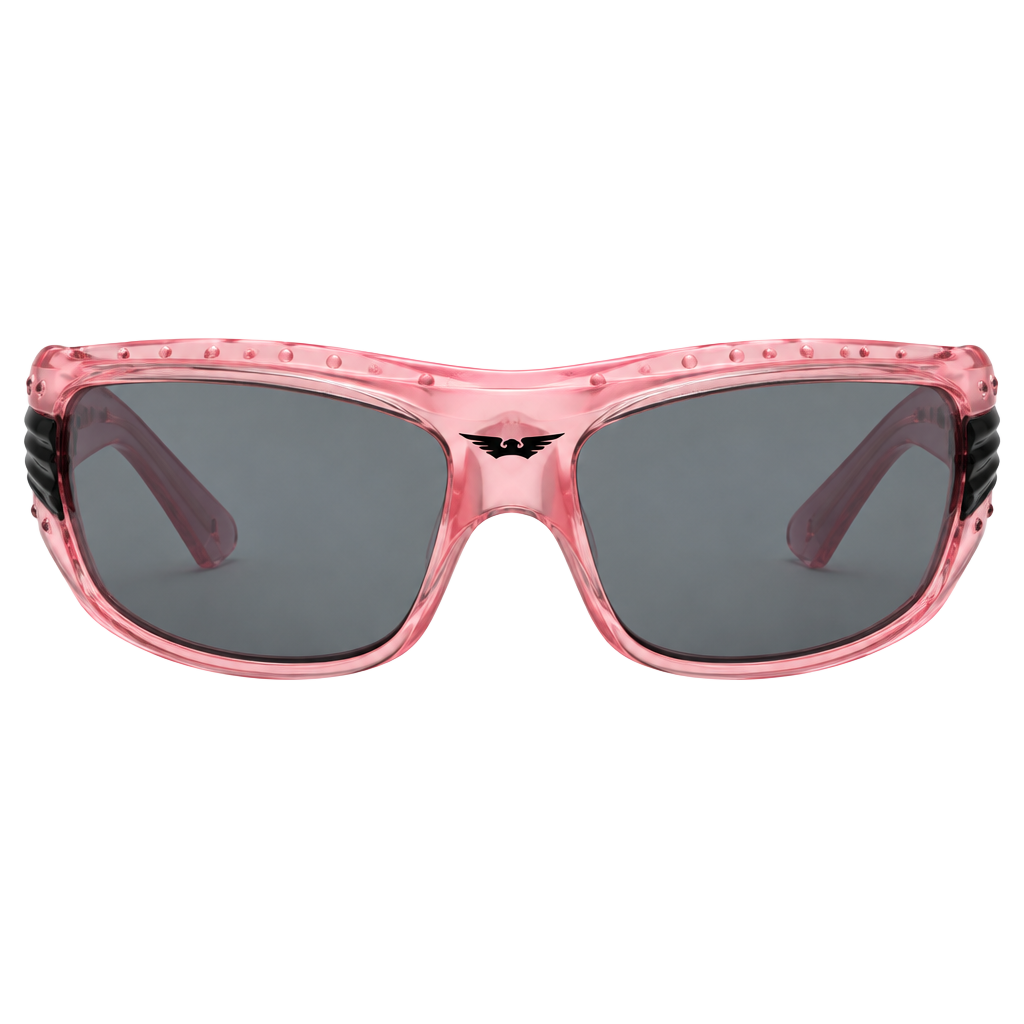 Vintage Y2K Pink Shield Sunglasses 1