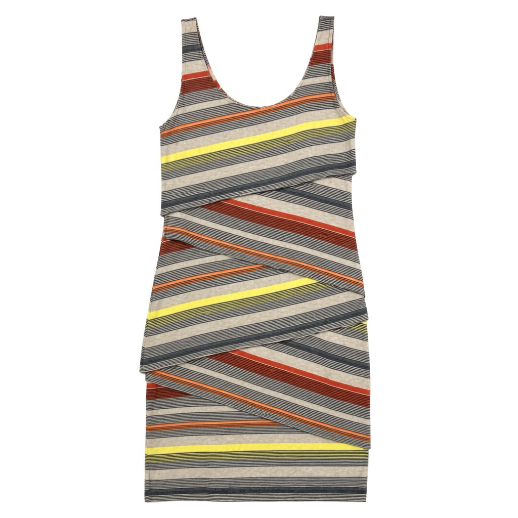 Bailey 44 Striped Sleeveless Tiered Layered Mini Dress for Anthropologie 1