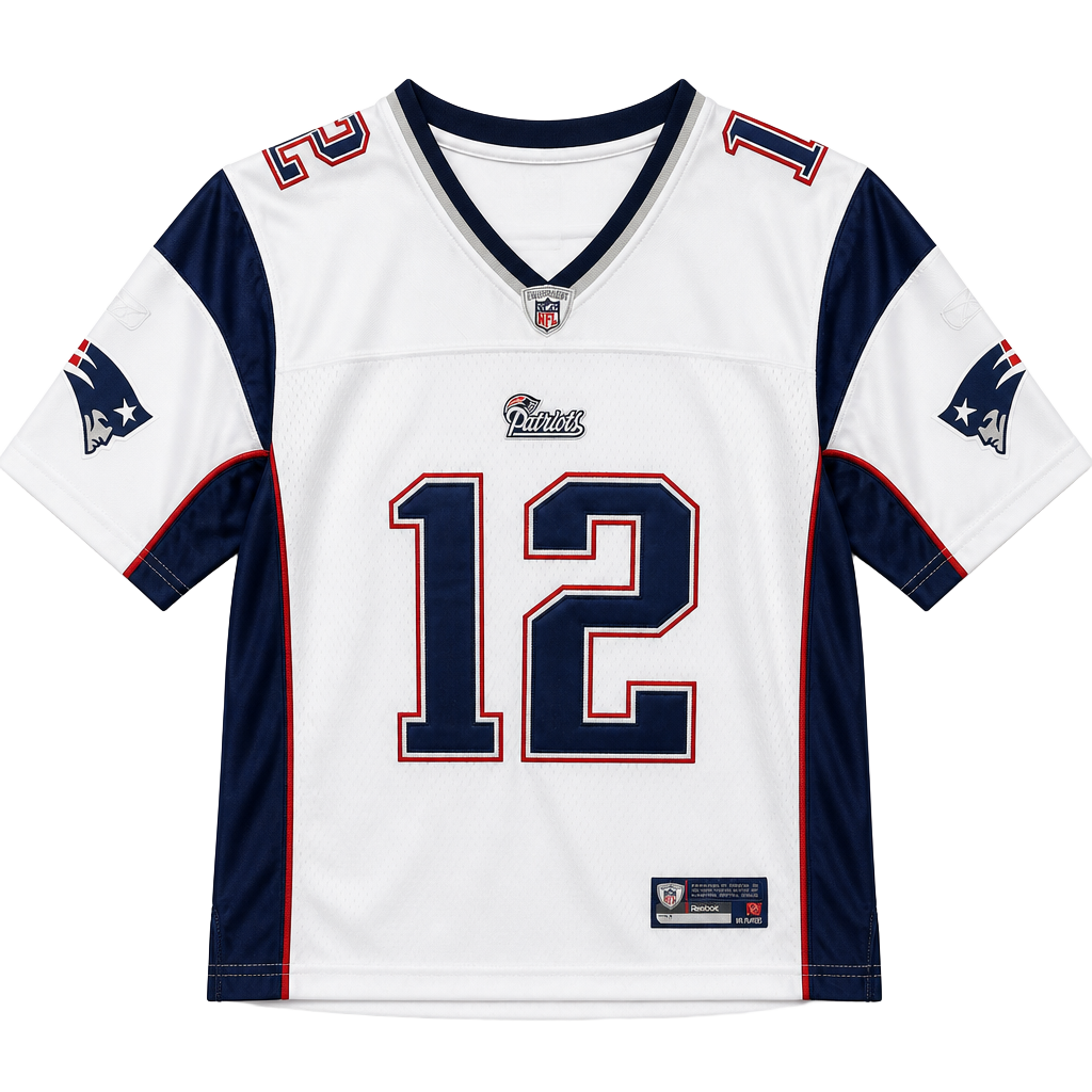NE Patriots Tom Brady #12 Reebok NFL Premier Jersey Women's Medium 1
