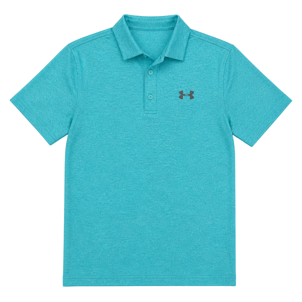 Under Armour Performance The Playoff Polo Heather Teal Green XL 1