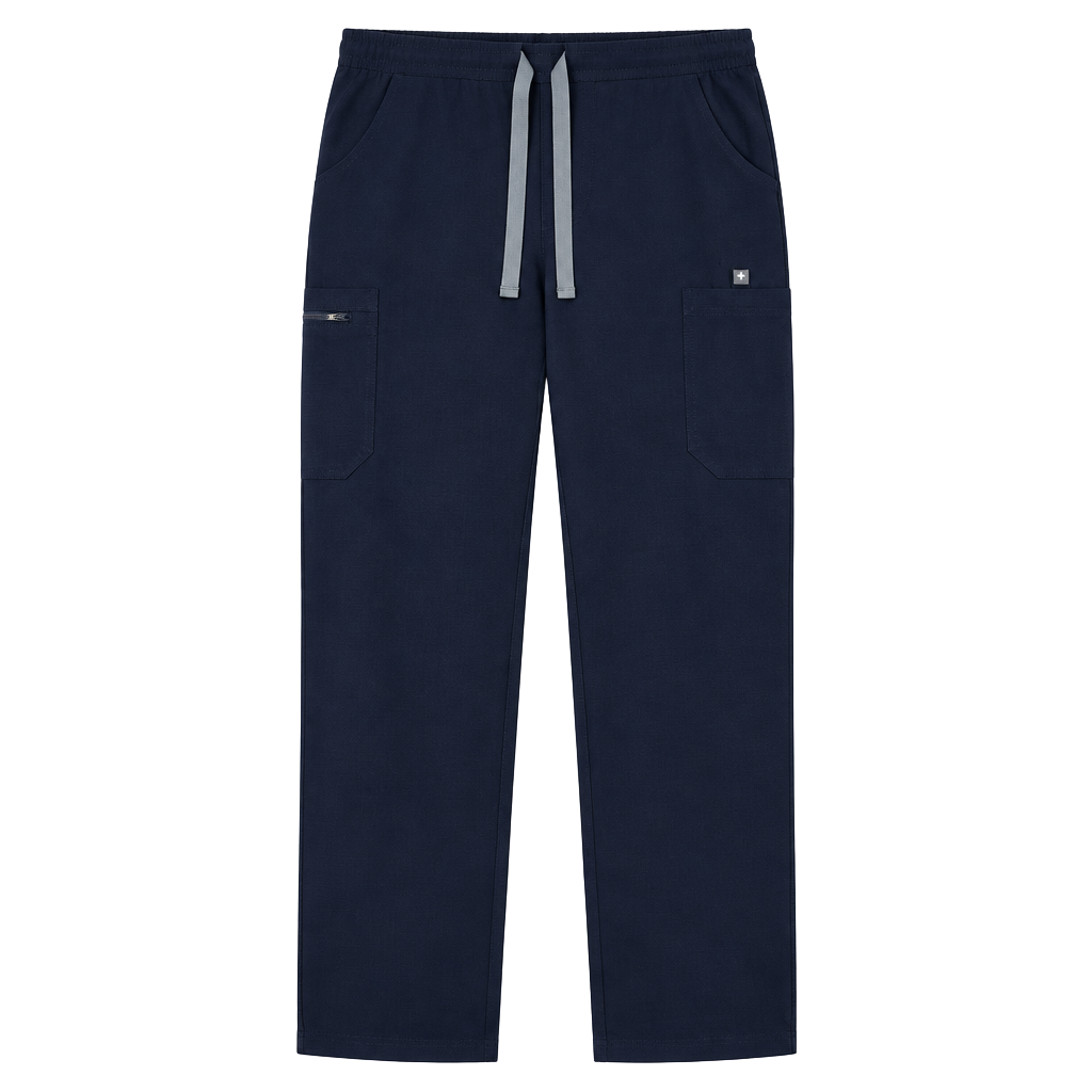 Figs Technical Collection Scrub Pants Size S/T Navy Blue 1