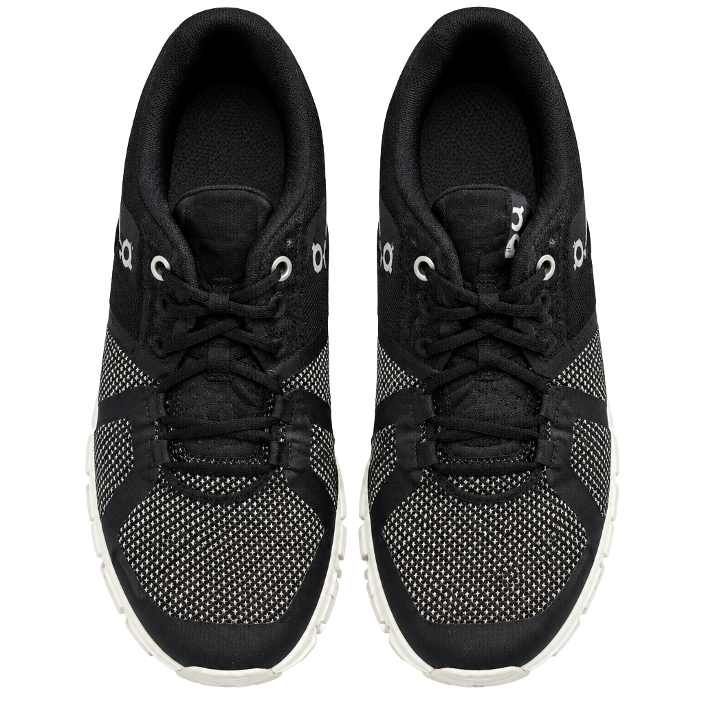 On Cloud Running Shoes Size US W7.5 Black White. No insole. 1