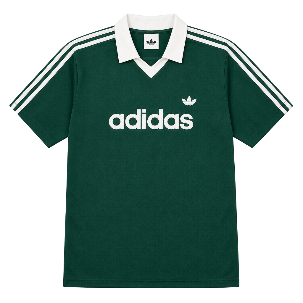 Adidas Archive Collar Engineered Jersey Size XL Collegiate Green 1