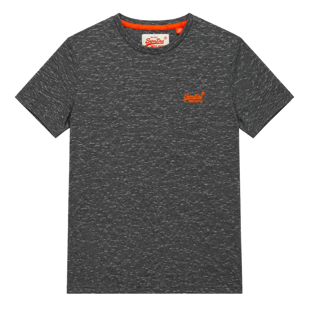 Superdry Orange Label Vintage Embroidered T-Shirt Size L Grey Grit 1