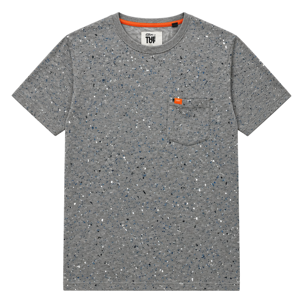 Superdry Paint Splatter Pocket T-Shirt Gray 1