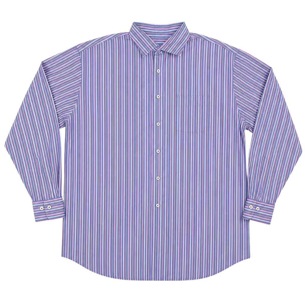 Peter Millar Men's Long Sleeve Button Down Dress Shirt Striped Size XXL 1