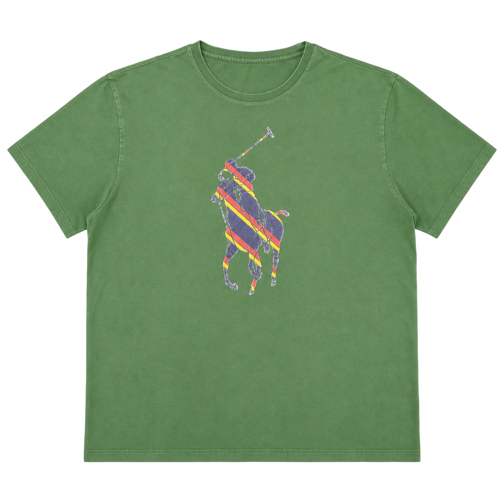 Polo Ralph Lauren Men's Big Pony Graphic Classic Fit T-Shirt, Green 1
