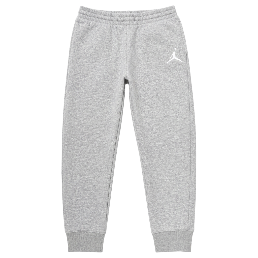 Jordan Boys Jumpman Logo Fleece Athletic Jogger Pants - Heather Grey 1