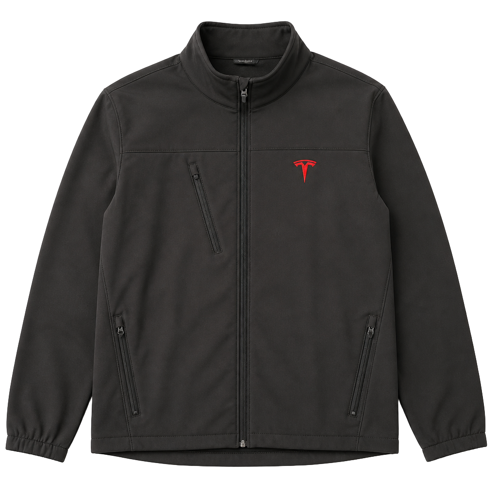 Tesla Unisex Black Softshell Employee Jacket 1