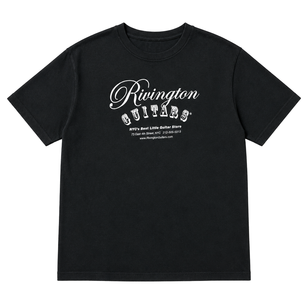 Rivington Guitars NYC Logo Graphic Short Sleeve T-Shirt Mens Size 2XL 1