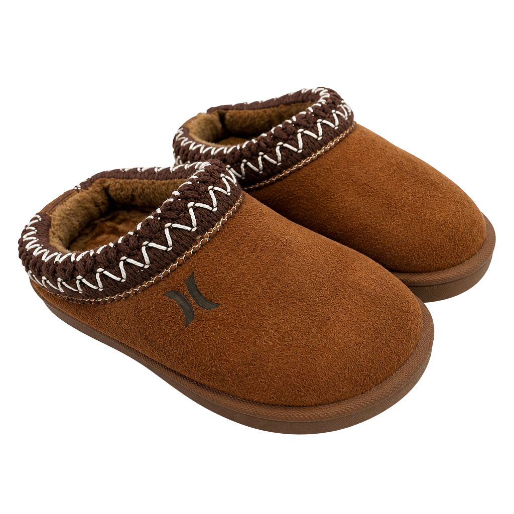Hurley Kids Modi Slippers Size 7 Brown Indoor Outdoor 1