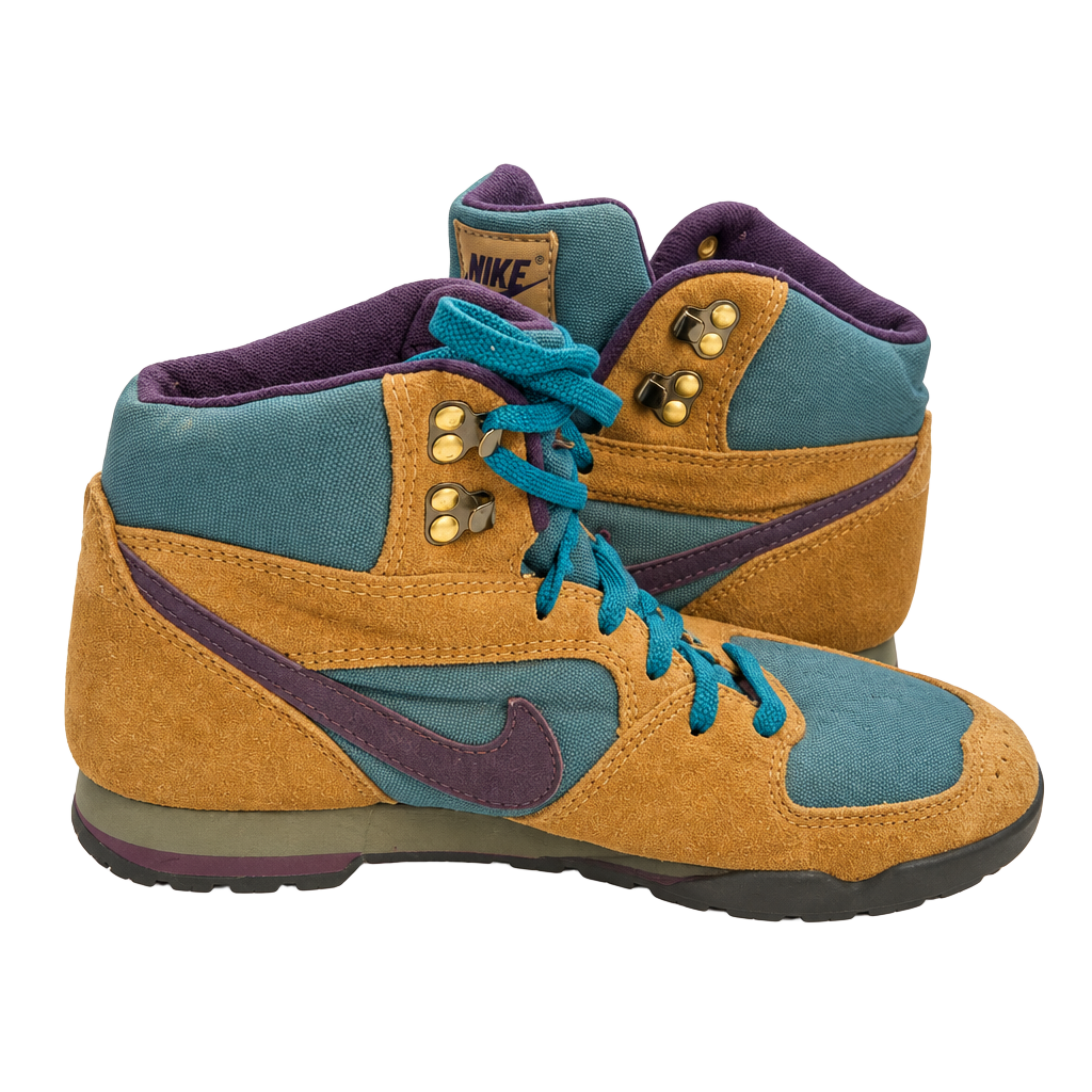 Nike Vintage Hiking Boots Brown Teal Purple 1