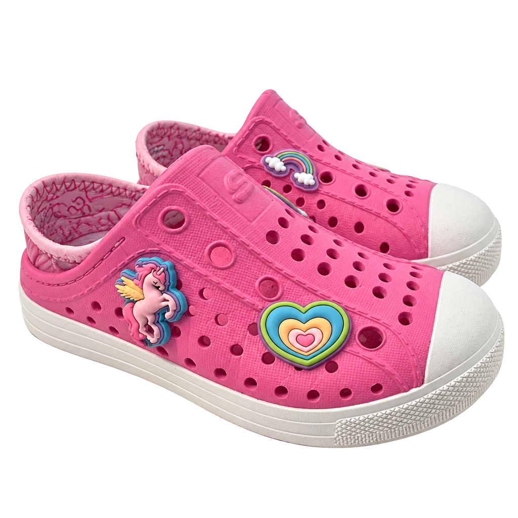 Skechers Toddler Girls Foamies Molded Slip-On Shoe Size 8 youth Pink 1