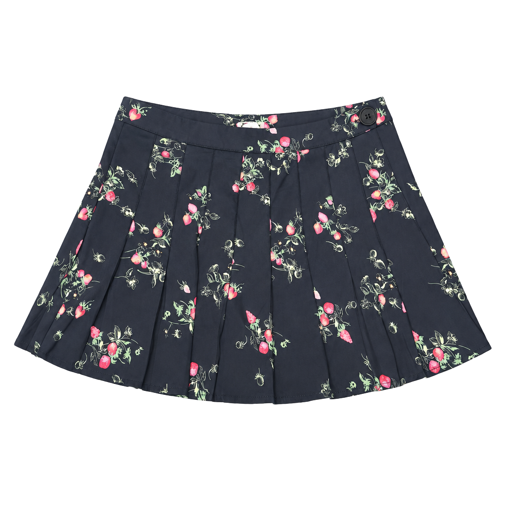 Unbranded Strawberry Print Pleated Skirt 1