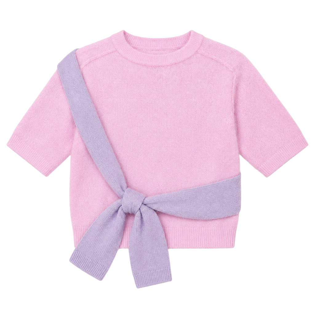 Pilcro Kaia Short Sleeve Sweater Pink Cashmere Size Small NWT 1