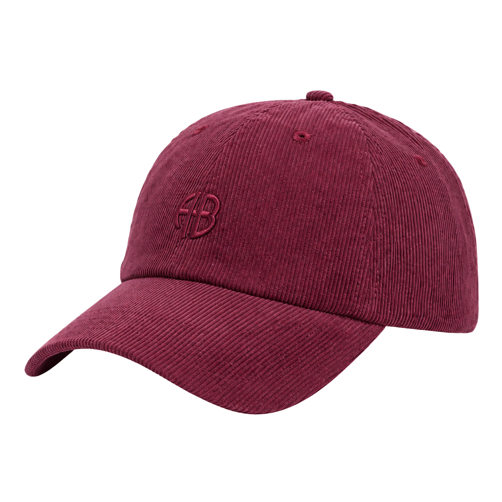 Anine Bing Corduroy Baseball Cap Burgundy NWT 1